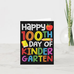 Cartão 100 Dias De Professores Do Jardim De Infância 100