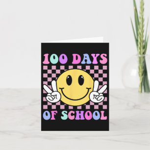 Cartão 100 Dias De Professores Que Sorriem Rapazes 100