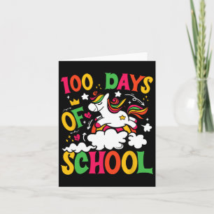 Cartão 100 Dias De Unicórnio 100 Dias Mais Inteligente 1