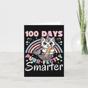 Cartão 100 Dias De Unicórnio Escolar 100 Dias Mais Inteli