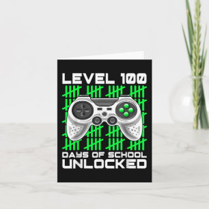 Cartão 100 Dias De Videos games De Jogadores Bloqueados N