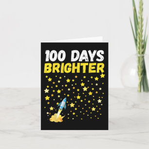 Cartão 100 Dias Mais Brilhante 100º Dia das Estrelas Esco