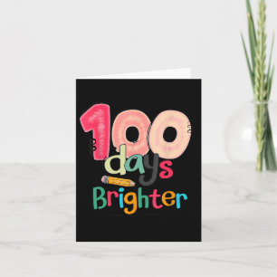 Cartão 100 dias mais brilhantes estudante Feliz 100 dias