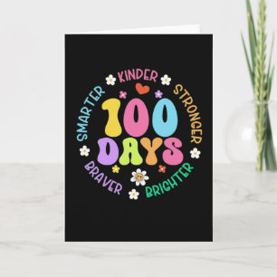 Cartão 100 Dias Mais Inteligente Kinder Mais Brilhante Es