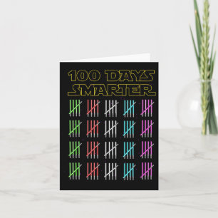 Cartão 100 Dias Mais Inteligentes Feliz 100º Dia Da Escol