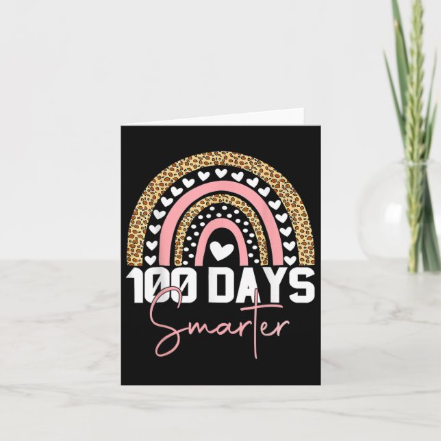 Cartão 100 Dias Mais Inteligentes Feliz 100º Dia Do Arco- (Frente)