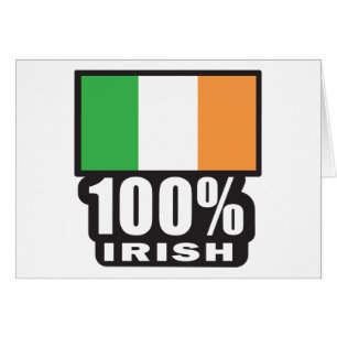 Cartão 100% irlandês/Rua. Dia de Patrick
