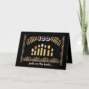 Cartão 100 Pats on the Back - Happy 100th Birthday!