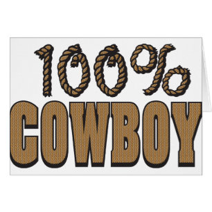 Cartão 100 Por Cowboy