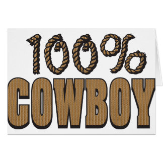 Cartão 100 Por Cowboy