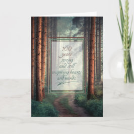 Cartão 100th Birthday and Still Inspiring Hearts and Mind