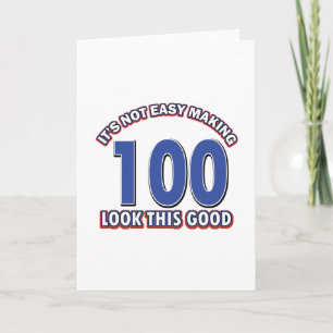 Cartão 100th birthday designs