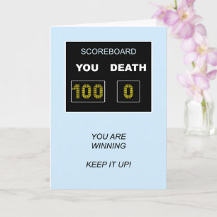 Cartão 100th Birthday Scoreboard
