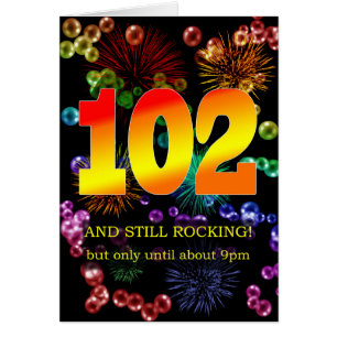 Cartão 102º Aniversário Ainda Atropelando