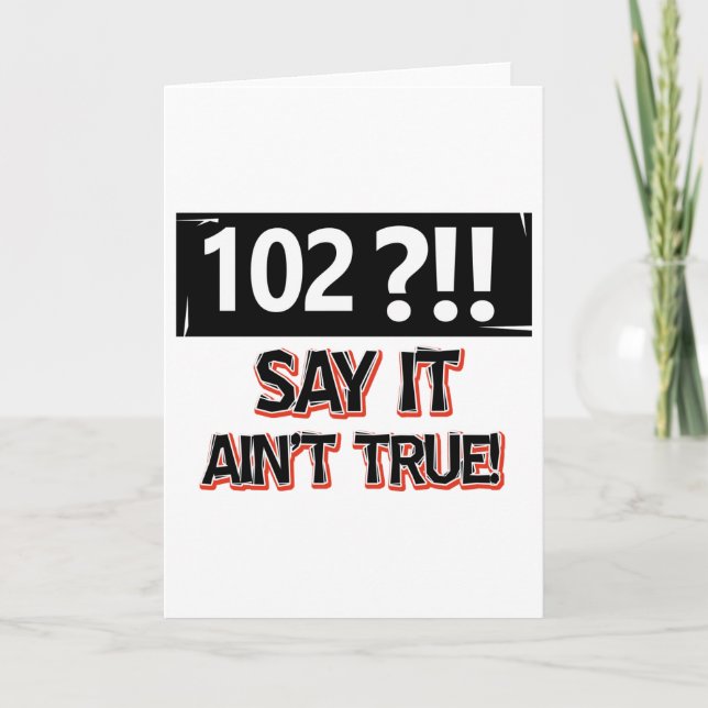 Cartão 102 anos de engrenagem velha do aniversário (Frente)