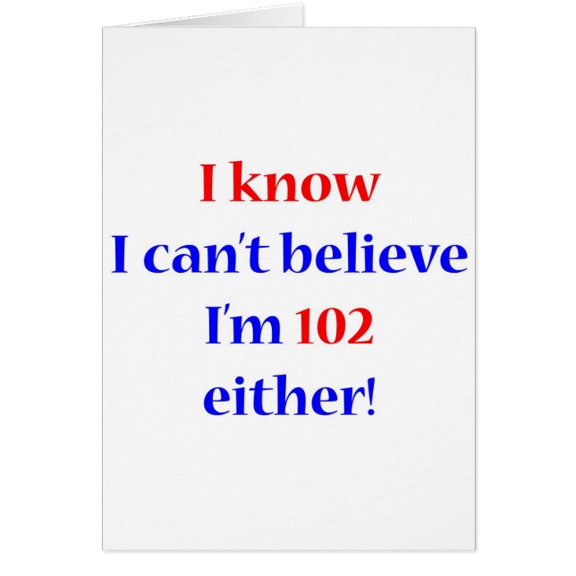 Cartão 102 qualquer um (Frente)