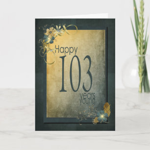 Cartão 103.º Quadro de colheita de aniversário