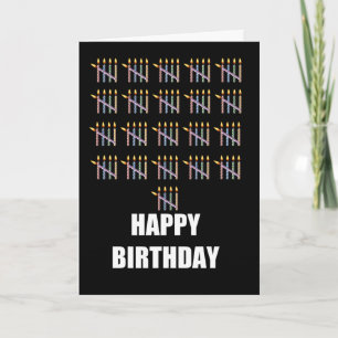 Cartão 105.º Aniversário com Velas