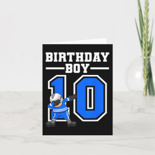 Cartão 10.º Aniversário - Hóquei no gelo com 10 anos