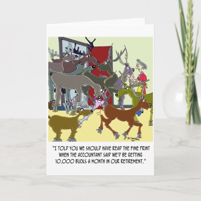 Cartão 10.000 fanfarrões na aposentadoria (Frente)