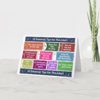 Cartão 10 dicas essenciais para a seleção