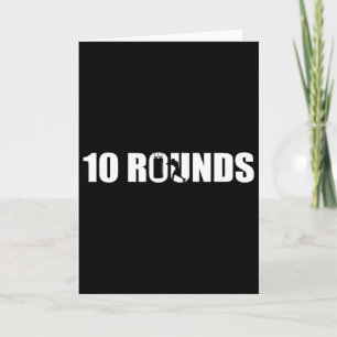 Cartão 10 Rodadas - Boxe Amante Academia Boxeador Kickbox