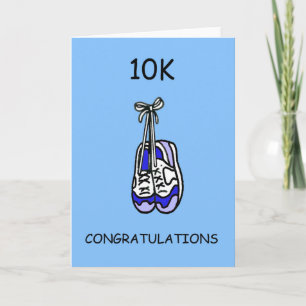 Cartão 10K Congratulations for Male Runner