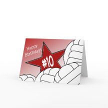 10o aniversário feliz, estrela do voleibol!