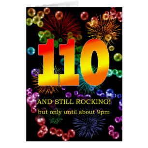 Cartão 110.º aniversário ainda em chamas