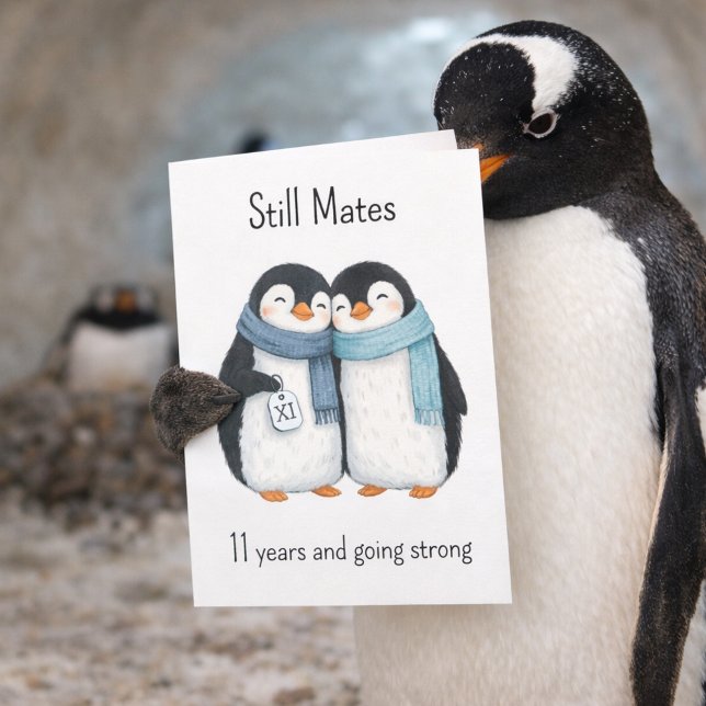 Cartão 11 Years still mates aath anniversary (Criador carregado)