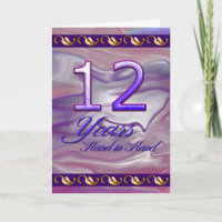 12 anos à mão (cartão de aniversário)