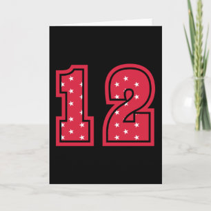 Cartão 12 ANOS DE ANIVERSÁRIO 12 de Aniversário Crianças