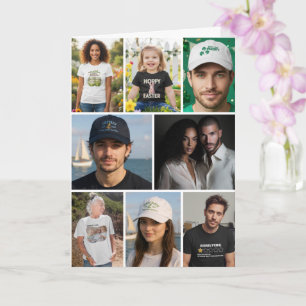 Cartão 12 Colagem de Fotos Personalizadas