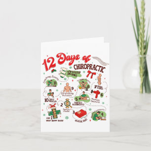 Cartão 12 Dias De Natal Quiropraxia Quiropraxista
