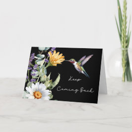 Cartão 12 Etapas de incentivo à recuperação com o Humming