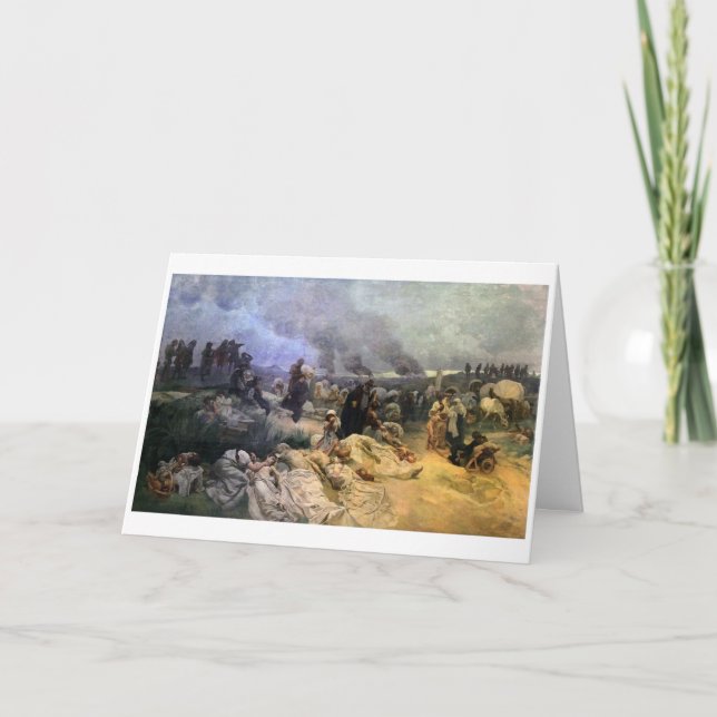 Cartão #12 Petr Chelcicky em Vodnany, Mucha (Frente)