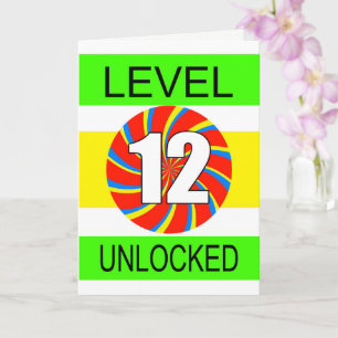 Cartão 12th Birthday Computer Gamer