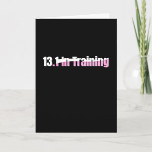 Cartão 13.1 Treinamento em meia-maratona - Pink Running