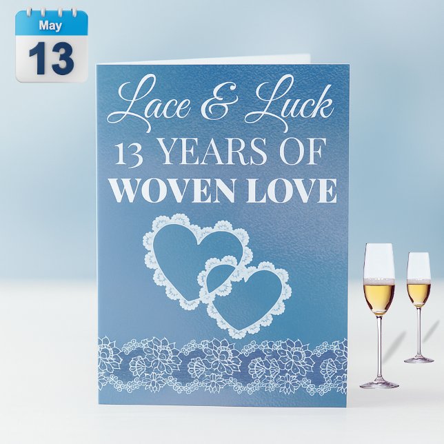 Cartão 13 Anos de Amor Entrelaçado (Criador carregado)