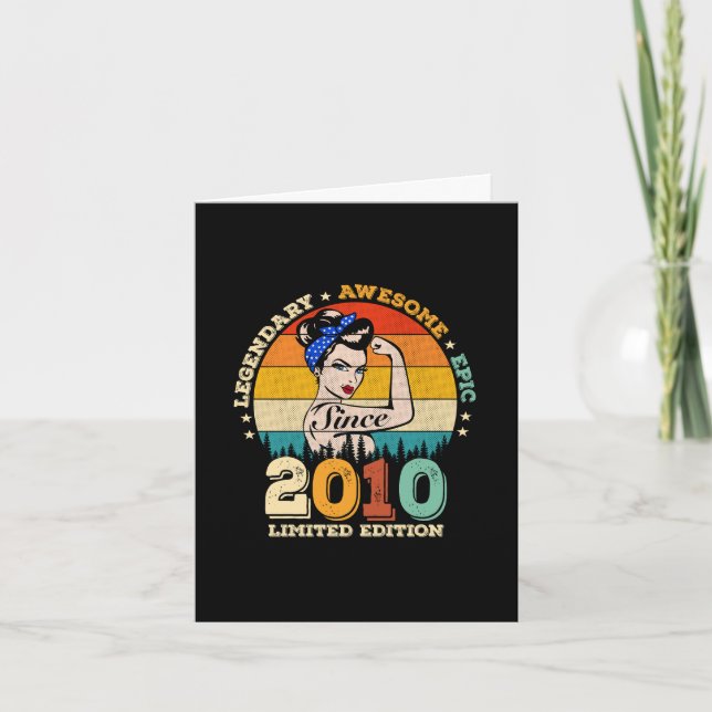 Cartão 13 anos de idade, 2010, mulheres presas 13 (Frente)