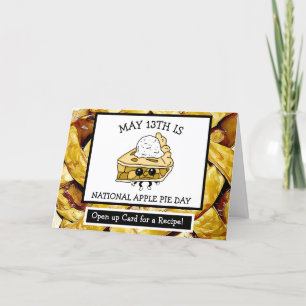 Cartão 13 de maio é o Dia Nacional da Torta de Maçã - Rec