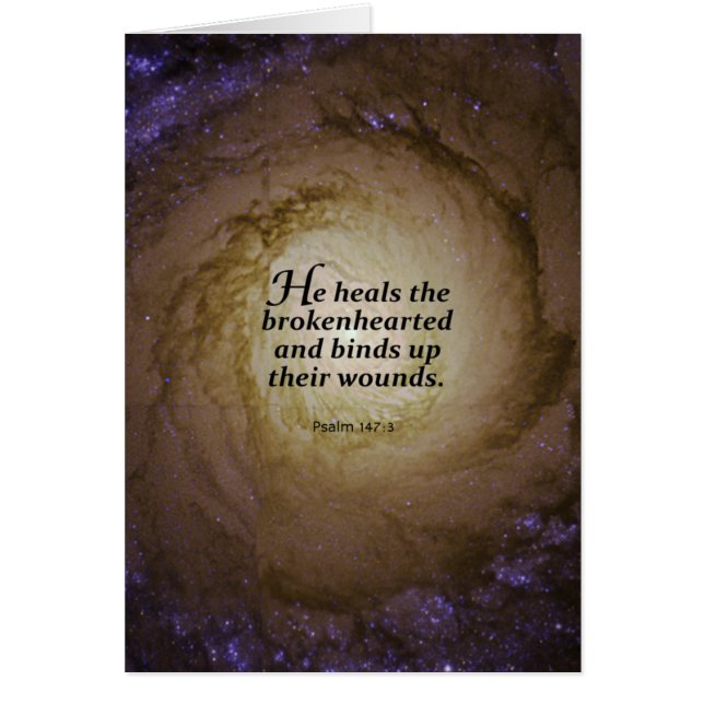 Cartão 147:3 do salmo (Frente)