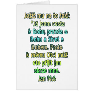 Cartão 14:6 Checo de John
