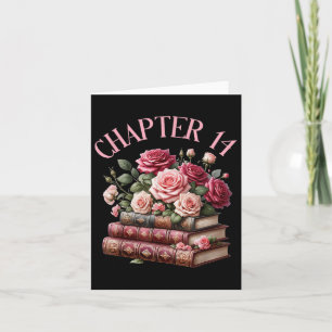 Cartão 14 de Aniversário Capítulo 14 Livro de Camisas de