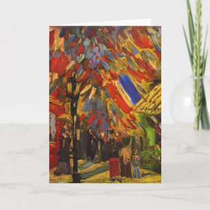 Cartão 14 de julho celebração em belas artes de Paris V