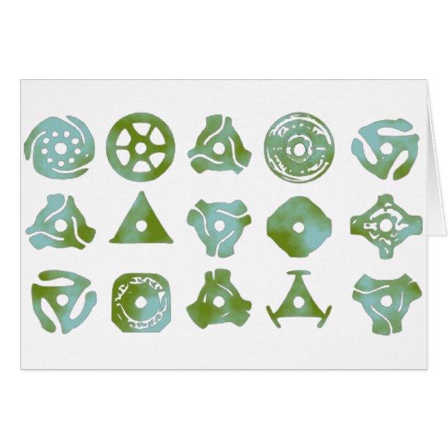 Cartão 15 45 adaptadores ou inserções gravadas (Frente Horizontal)