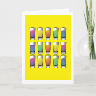 Cartão 15 atiradores de licor