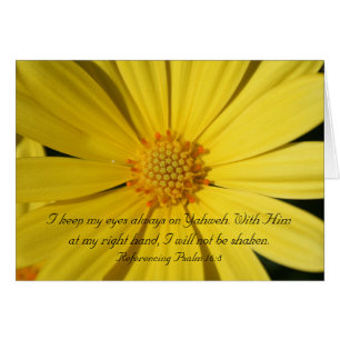 Cartão 16:8 encorajador do salmo da escritura