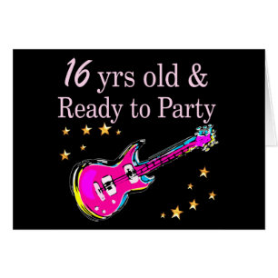 CARTÃO 16 ANOS DE IDADE E PRONTA PARA FESTA