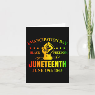 Cartão 16 de junho de 1865 História Negra América African